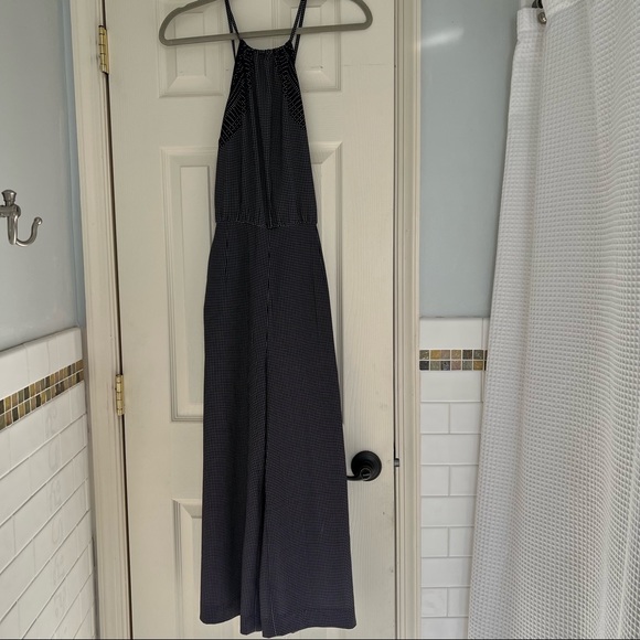 MOVING sale! H&M polka dot open back jumpsuit cropped wide leg - Picture 2 of 11